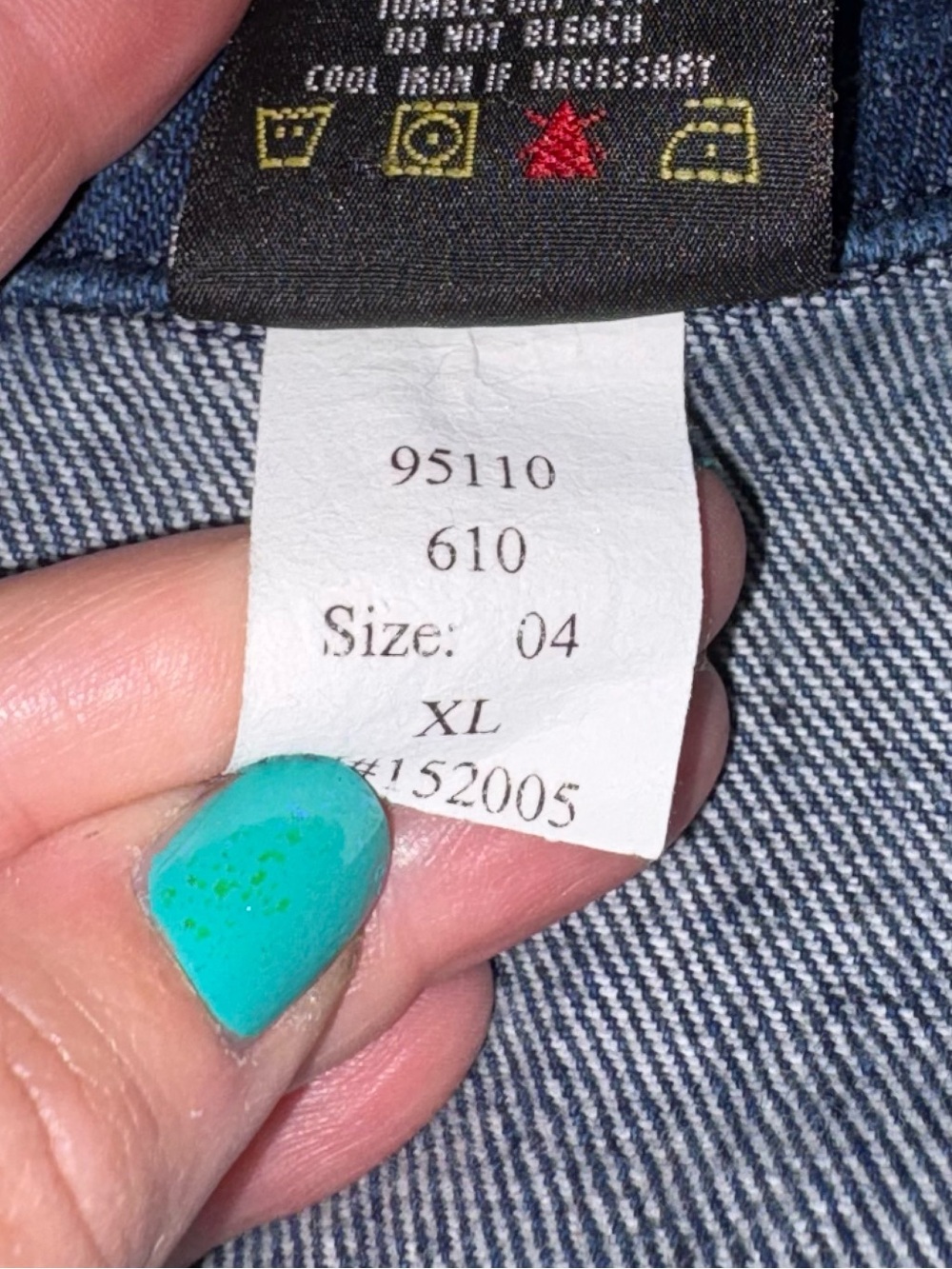 VTG XL PRISON BLUES YARD COAT Chore Jacket denim Jean cotton made in USA - Picture 4 of 7